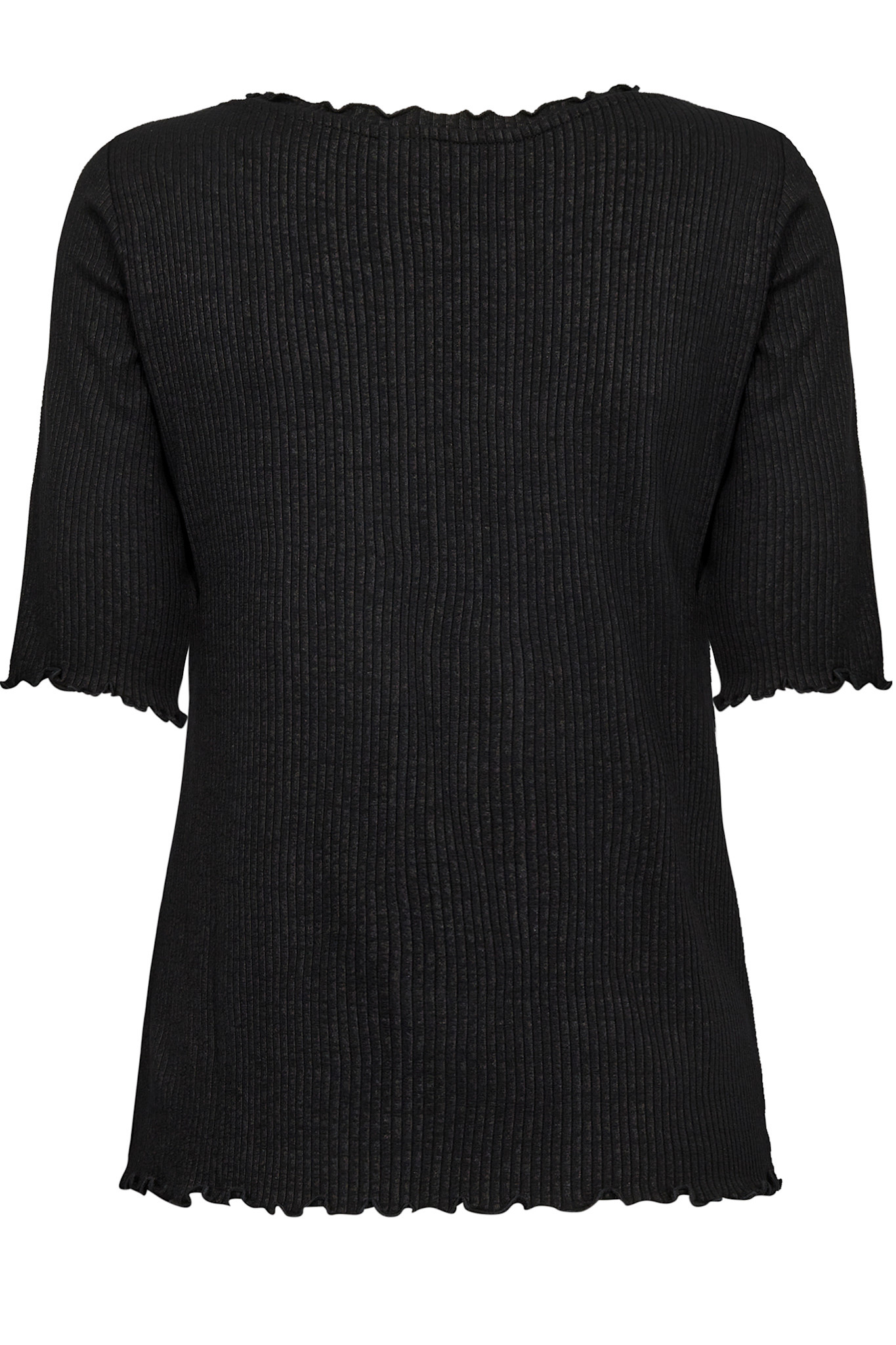 CRRibba s/s Blouse Pitch Black