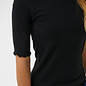 CRRibba s/s Blouse Pitch Black