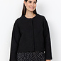 Knitted Jacket Black Fluffy