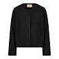 Knitted Jacket Black Fluffy