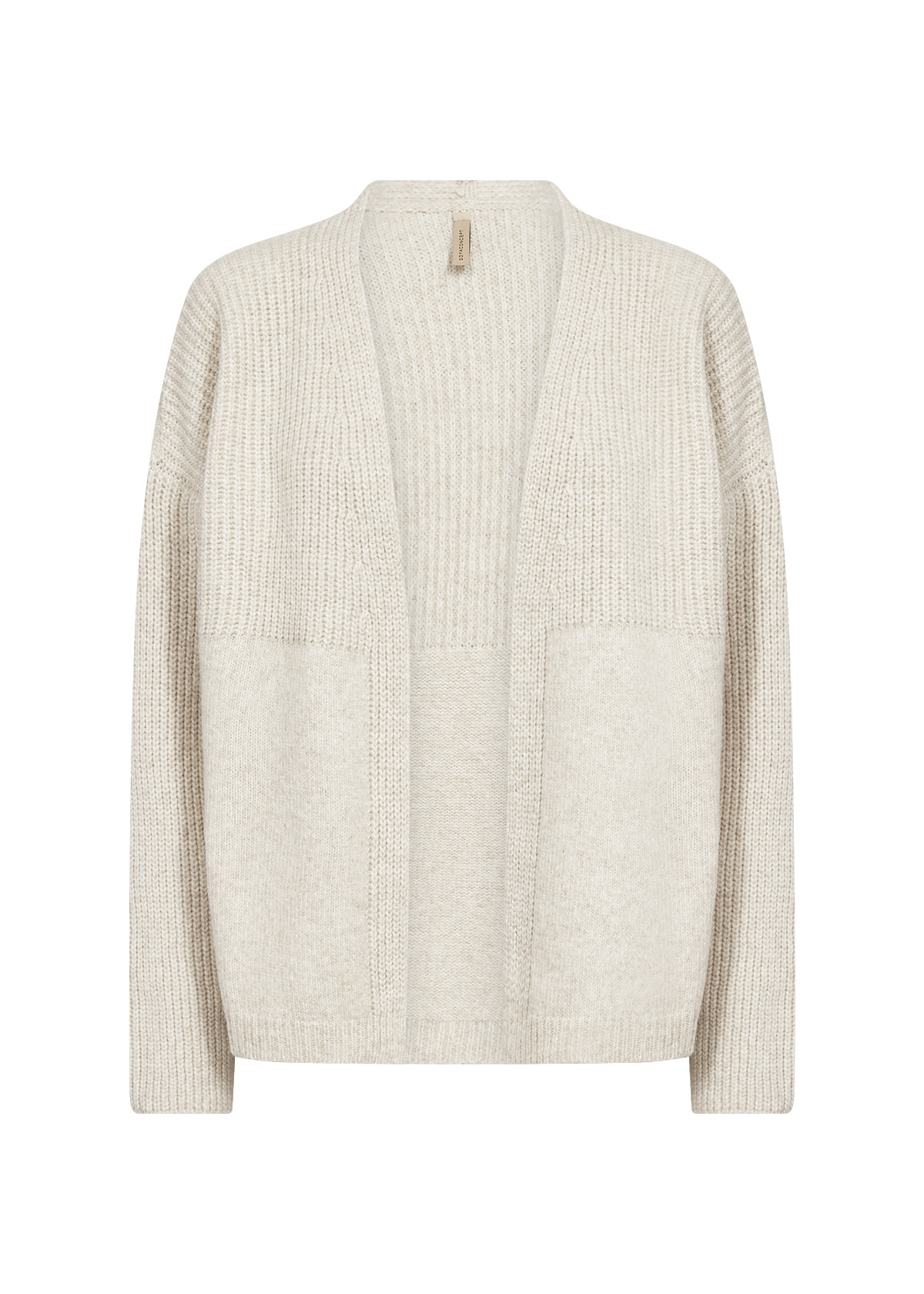 Cream Melange Knitted Sweater