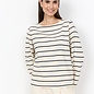 Cream Combi Knitted Top Striped