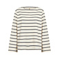 Cream Combi Knitted Top Striped