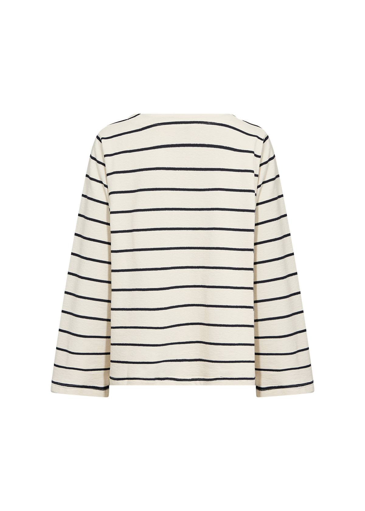 Cream Combi Knitted Top Striped