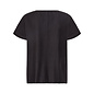 Black Striped Knitted Top V-Neck