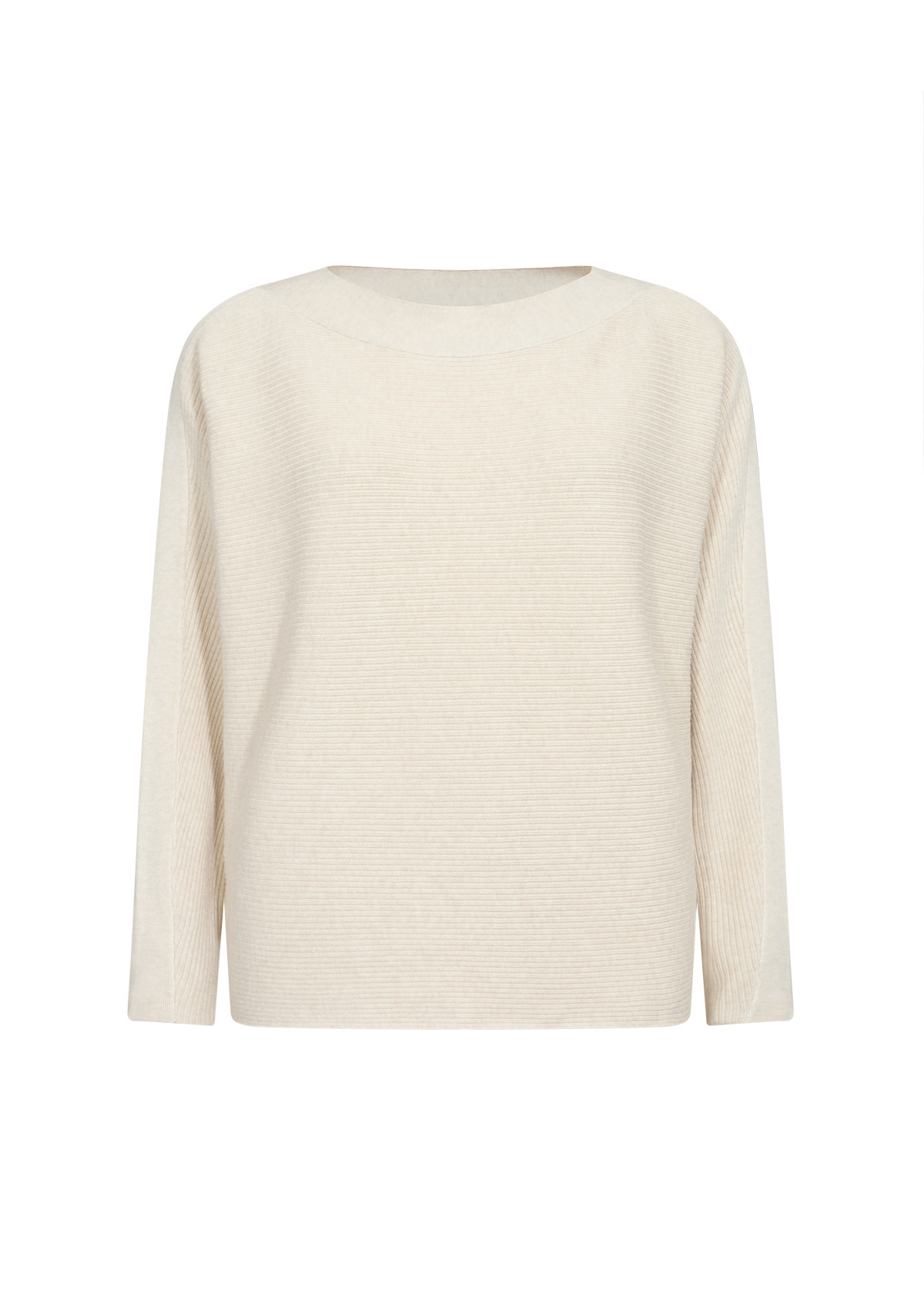 Longsleeve Knitted Sweater Cream Melange