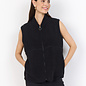Black Knitted Vest Fluffy
