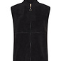 Black Knitted Vest Fluffy