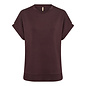 Knitted Tshirt Chocolate Plum