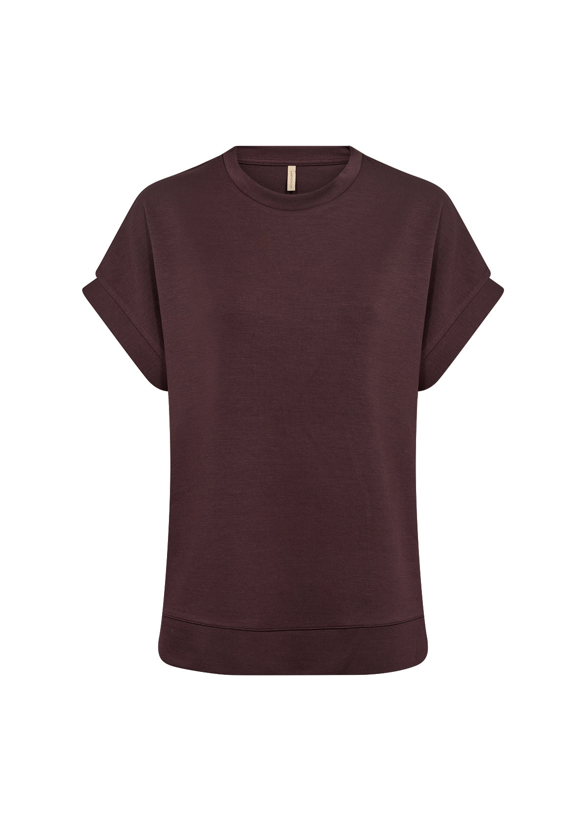 Knitted Tshirt Chocolate Plum