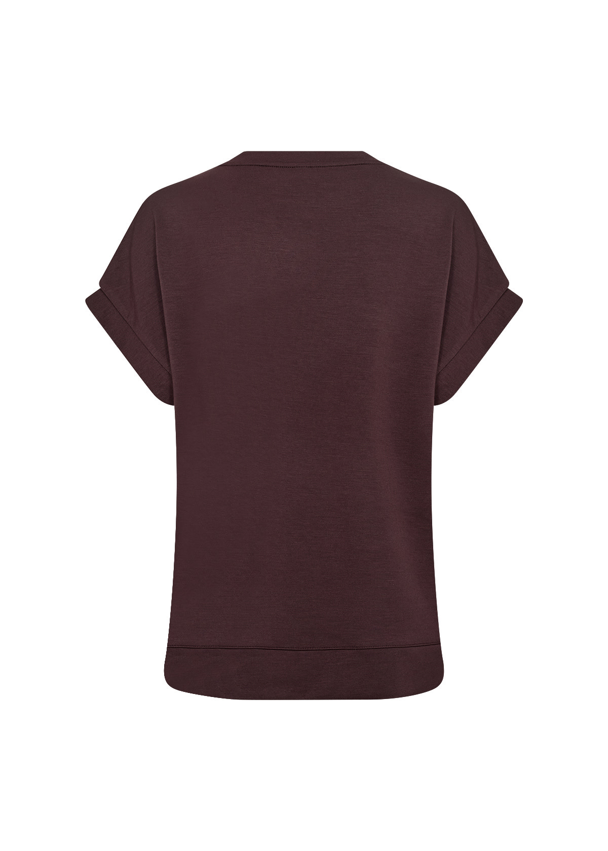 Knitted Tshirt Chocolate Plum