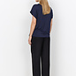 Navy Satin Tshirt