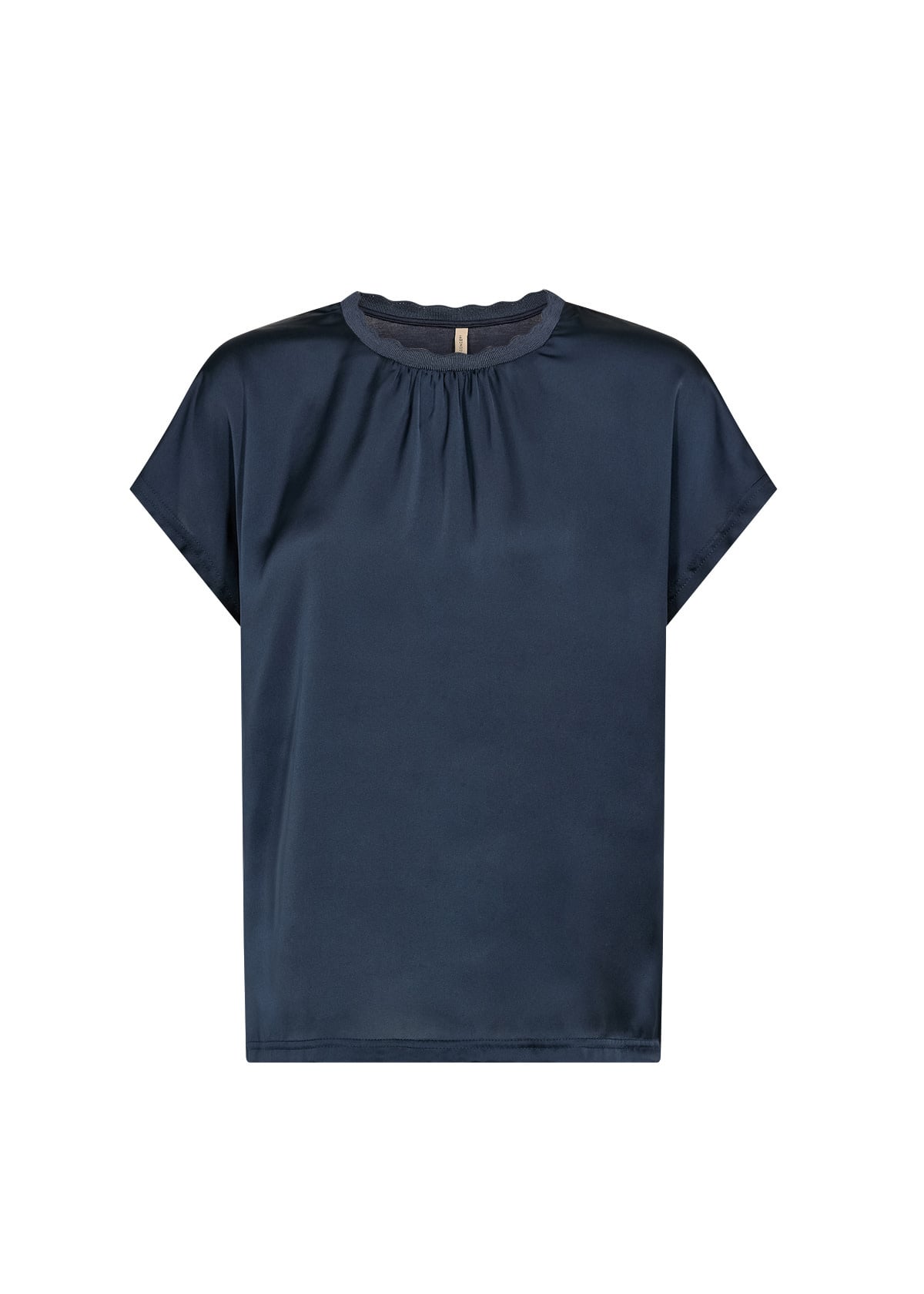Navy Satin Tshirt