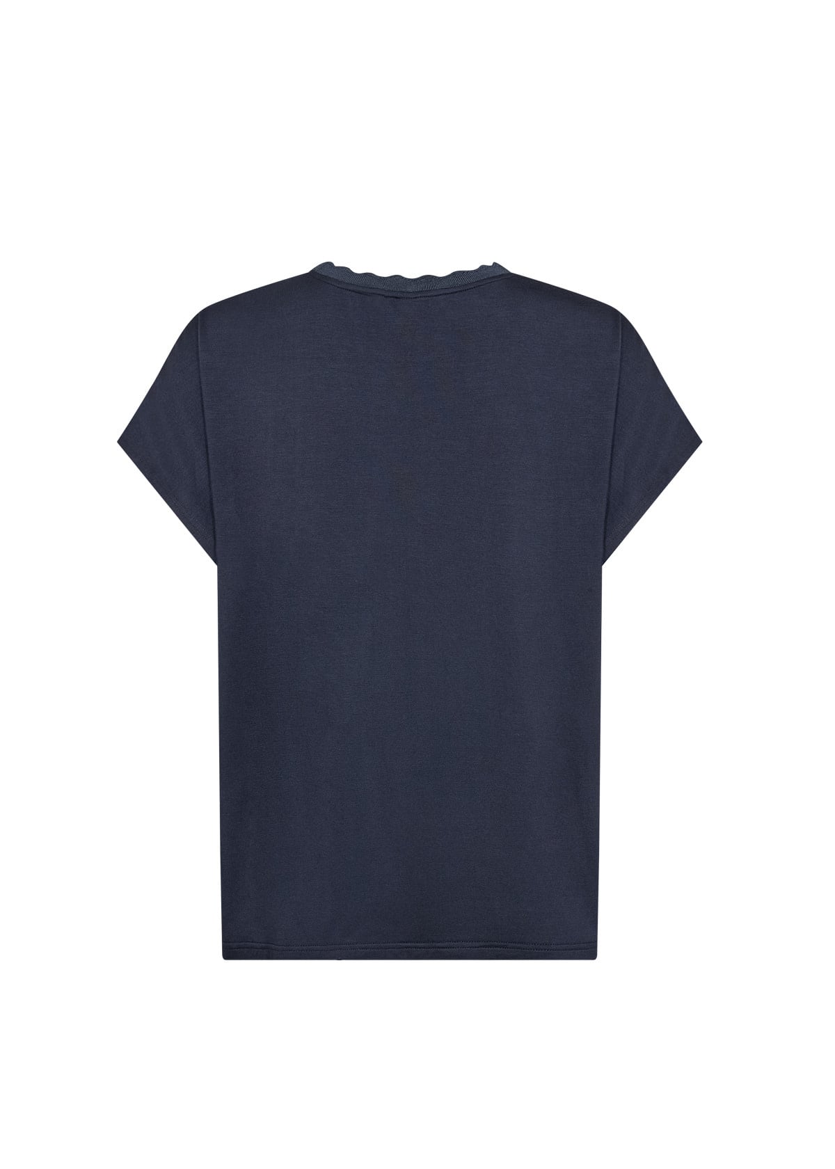 Navy Satin Tshirt