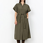 Woven Dress Short Sleeve Grape Leaf