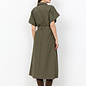 Woven Dress Short Sleeve Grape Leaf