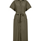 Woven Dress Short Sleeve Grape Leaf