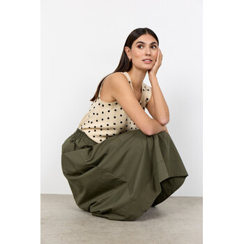 Woven Skirt Grape Leaf