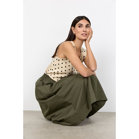 Woven Skirt Grape Leaf