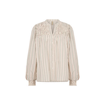 Woven Blouse Grape Leaf Combi Striped