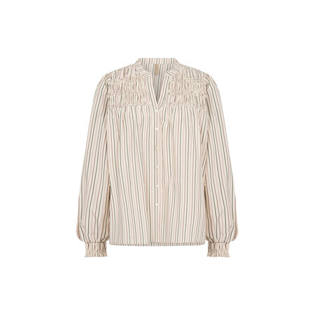 Woven Blouse Grape Leaf Combi Striped