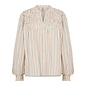 Woven Blouse Grape Leaf Combi Striped