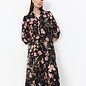 Black Floral Woven Dress