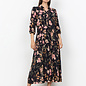 Black Floral Woven Dress