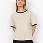 Sand Melange Tshirt Black Details