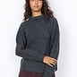 Dark Grey Melange Long Sleeve Sweater High Neck