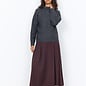 Dark Grey Melange Long Sleeve Sweater High Neck