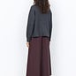 Dark Grey Melange Long Sleeve Sweater High Neck