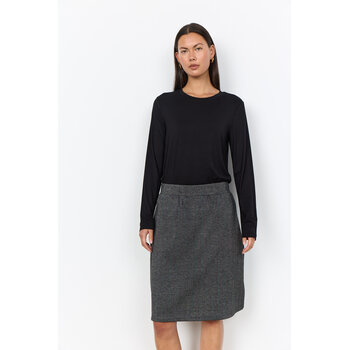 Black Combi Skirt with Pockets