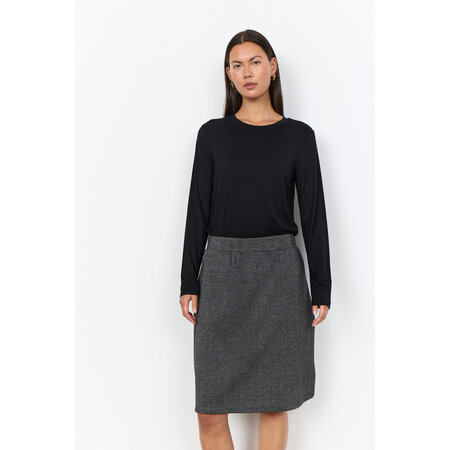 Black Combi Skirt with Pockets