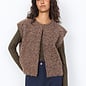 Chocolate Plum Melange Vest Fluffy