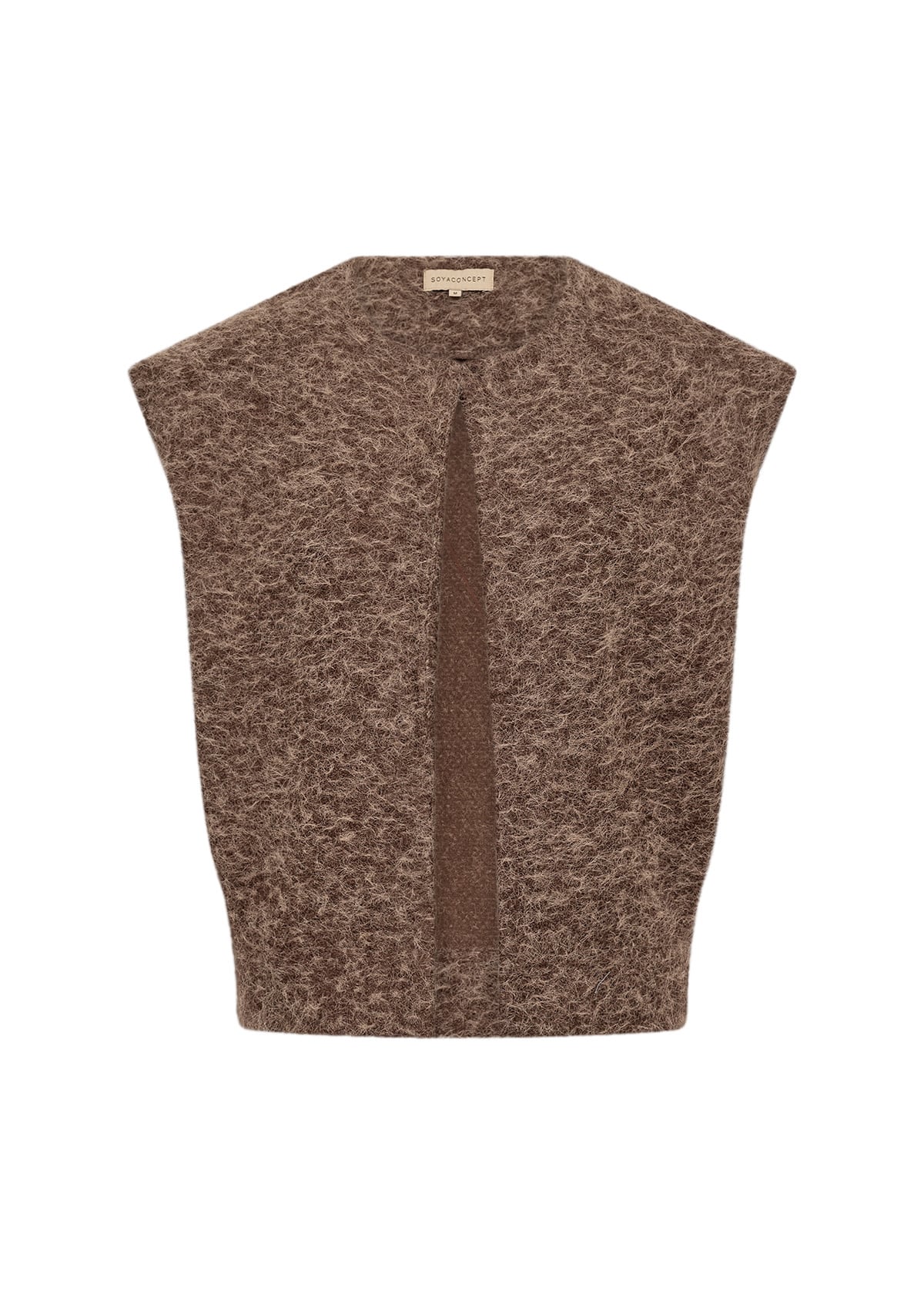 Chocolate Plum Melange Vest Fluffy