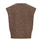 Chocolate Plum Melange Vest Fluffy