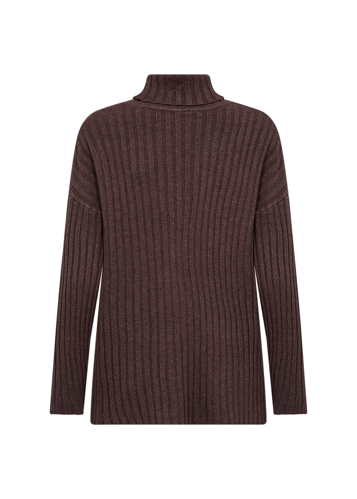 Chocolate Plum Melange Turtleneck Longsleeve