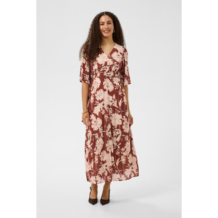 CRHailey Long Dress Brandy Flower