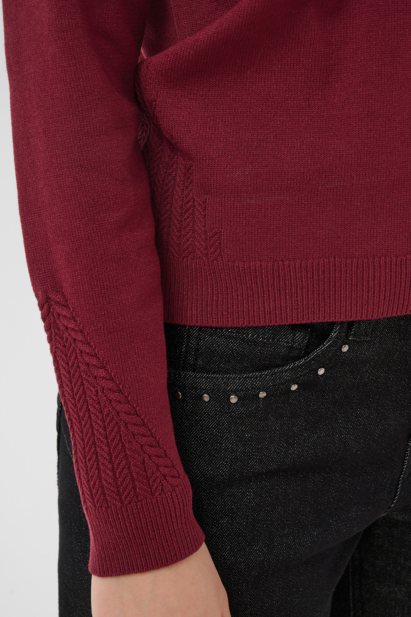 CRDela Knit Pullover Cabernet