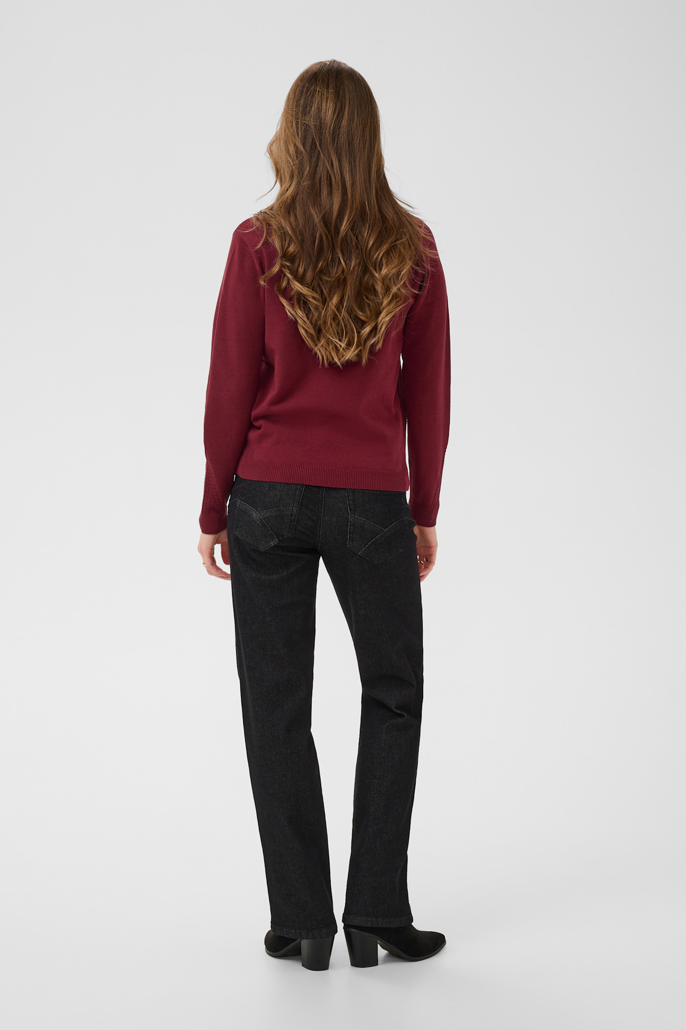 CRDela Knit Pullover Cabernet
