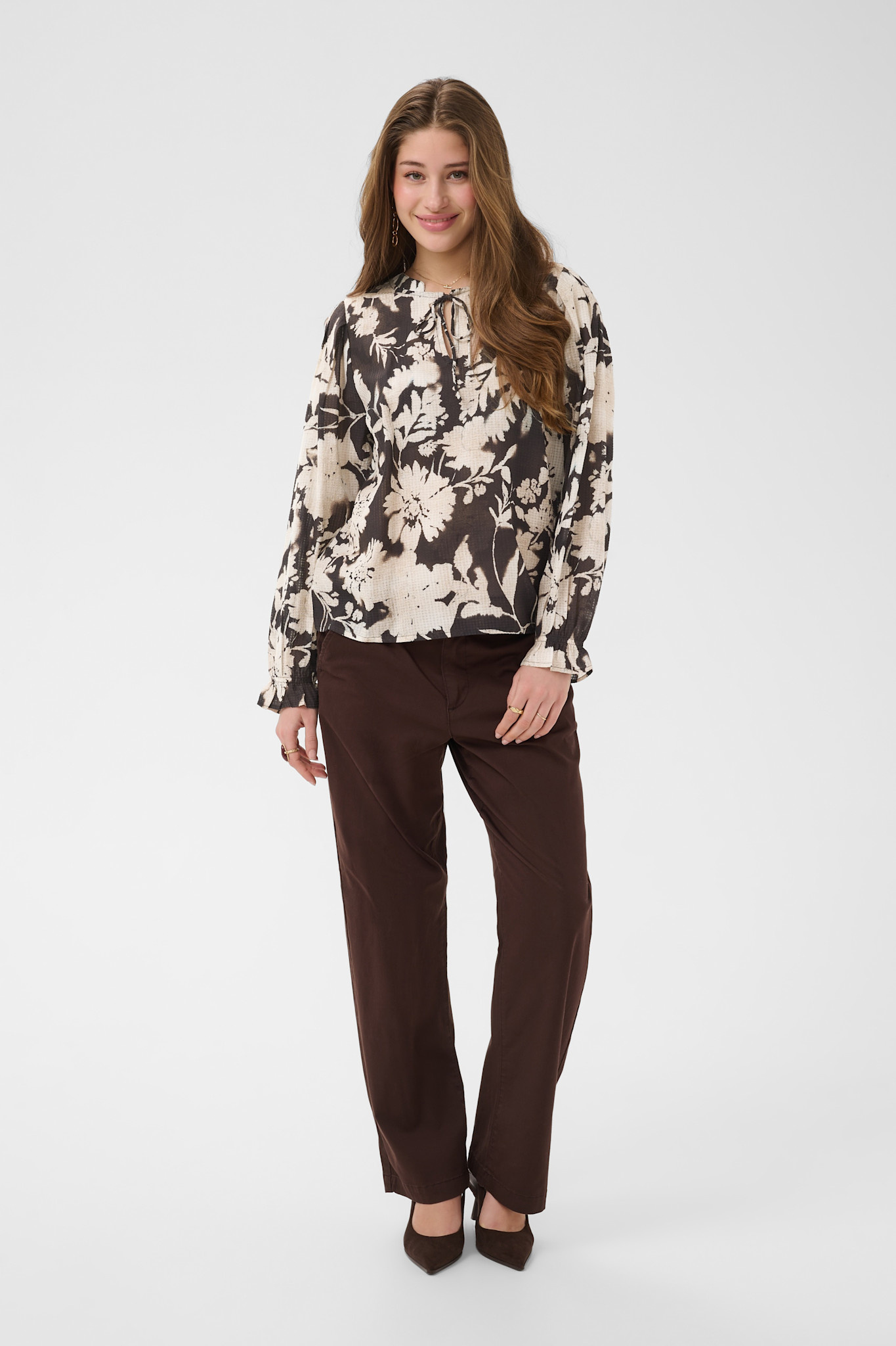 CRHailey Blouse Dark Brown Flow