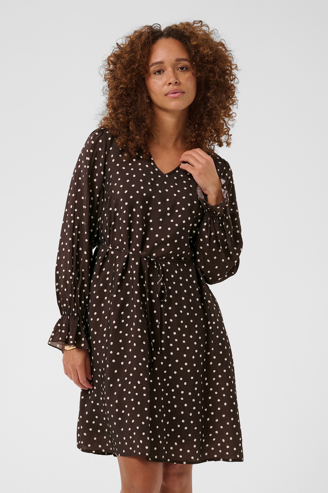 KAdotte Dress Coffee Bean