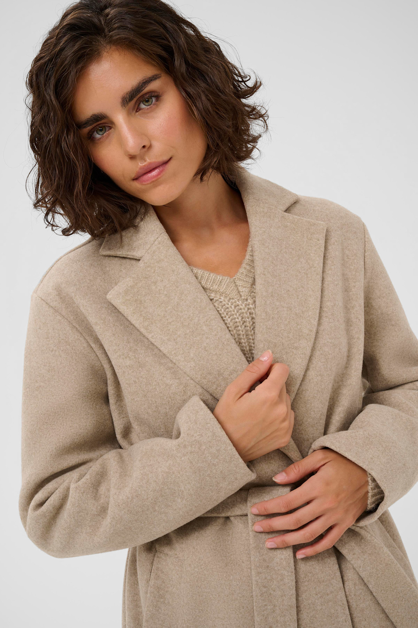 KAsaturn Jacket Beige Smoked Melange
