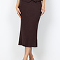 Chocolate Plum Melange Skirt Ribbed