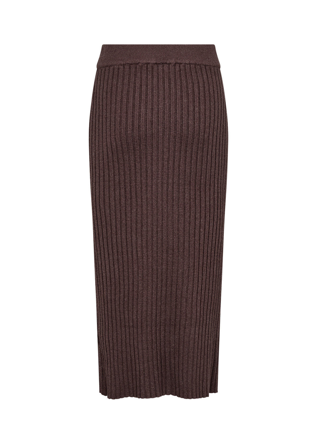 Chocolate Plum Melange Skirt Ribbed