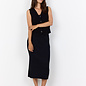 Black Long Ribbed Skirt