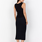 Black Long Ribbed Skirt