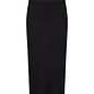 Black Long Ribbed Skirt