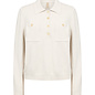Light Sand Melange Top Pockets Longsleeve